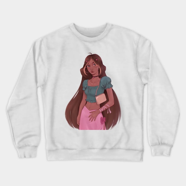 Flora Crewneck Sweatshirt by LanxiArts